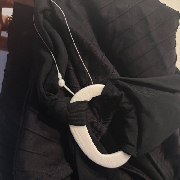 Time and Tru NWT black halter one piece bathing suit (Size L) - Picture 6 of 6